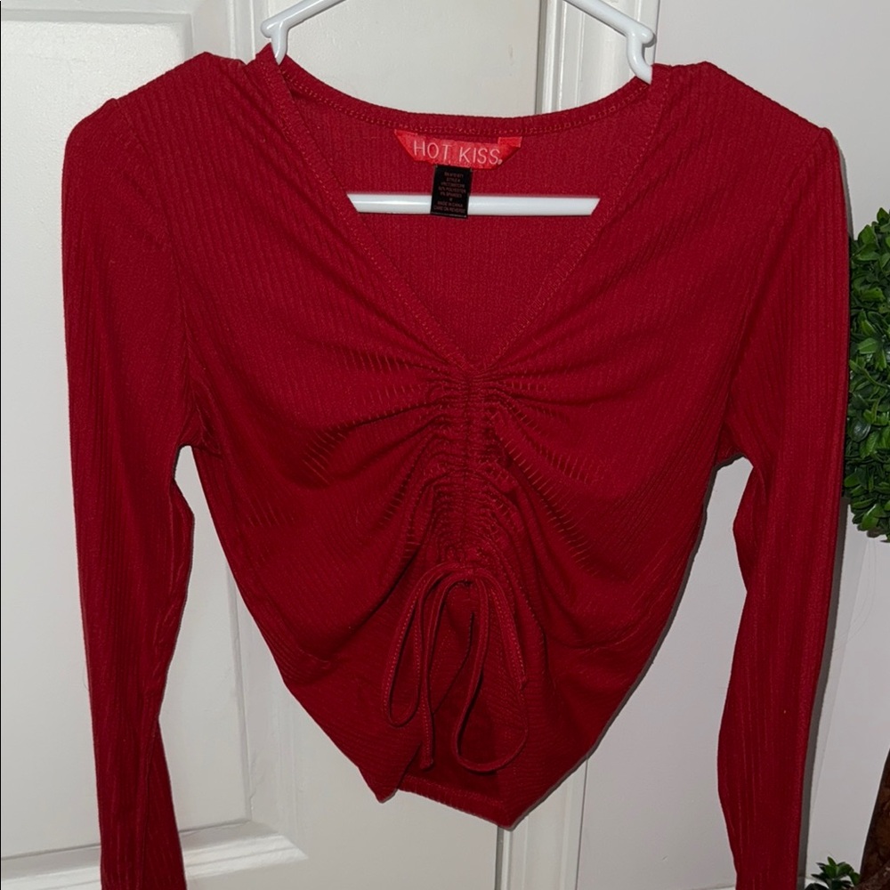 Forever 21 Women's Scarlet Ruched Blouse